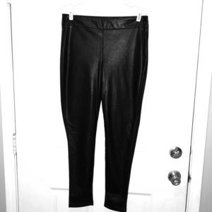 Classy faux leather pants from Ann Taylor